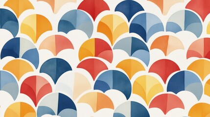 A vibrant abstract pattern of overlapping circles in various colors and sizes.