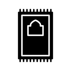 Obraz premium Prayer Rug icon. for mobile concept color editable