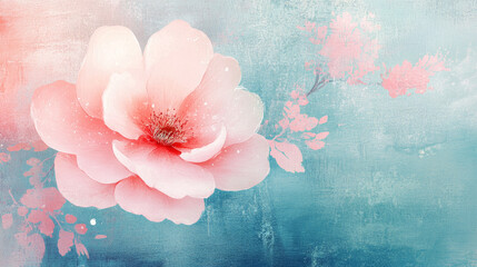 Vintage floral texture art background
