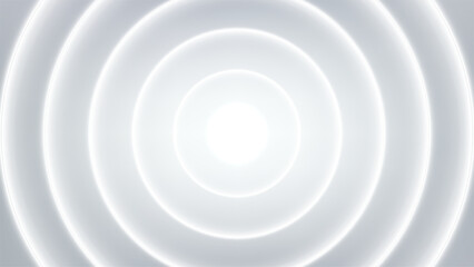 abstract white luminous background with radiant glow and gradient circles, modern minimal design for technology or space themes