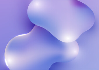 abstract purple liquid fluid glossy shapes lavender smooth elegant design soft background modern artistic texture