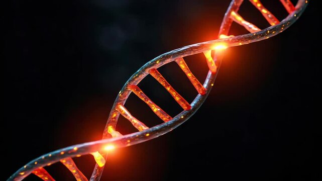 A conceptual image illustrating the activated NF-kB pathway in cellular biology.