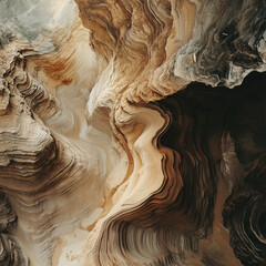 process of wind erosion unveils intricate layers and textures of earth, providing a glimpse into extensive geological changes that have occurred throughout history