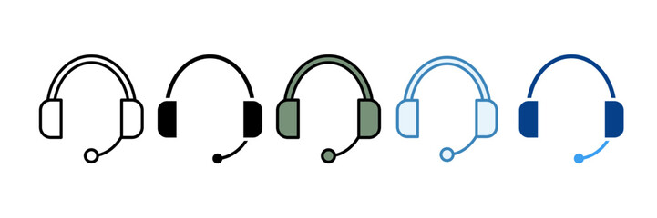 Suport  Icon Set Multiple Style Collection