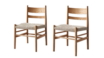 Simple Wooden Chairs: Two minimalist wooden chairs. Evoking a sense of calm, this shot is perfect for adding a touch of serenity to any visual narrative.