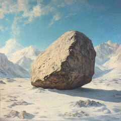 rock in the mountains 
