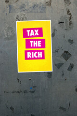 tax the rich aufkleber
