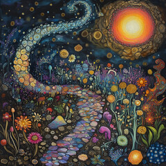 vibrant concept of symbiosis and collaboration dances through depiction of a soil worm, showcasing harmonious symphony of all organisms uniting to uphold delicate equilibrium of our beloved planet 