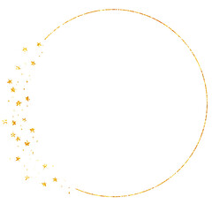 ラメグリッター_フレーム_丸