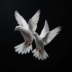 white dove flying