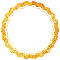 ラメグリッター_フレーム_丸