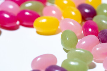 Assorted Jellybeans with Vibrant Colors – Candy Snack Concept