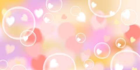 A soft beige and gold gradient background with glowing heart bubbles and a dreamy bokeh effect. This elegant and refined digital illustration is perfect for wedding invitations, luxury branding, love
