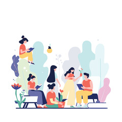 a group of man and woman illustration depicting people