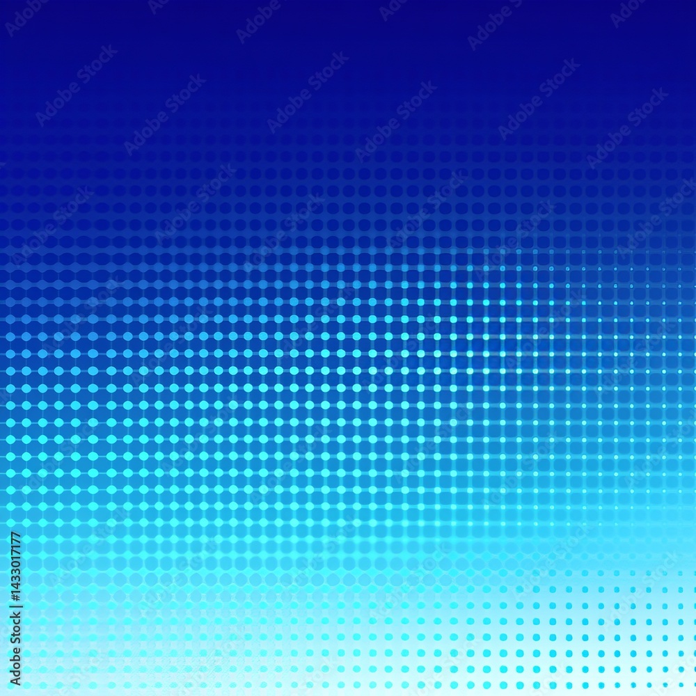 Poster blue gradient texture with dotted pattern created digitally for modern design applications and backg