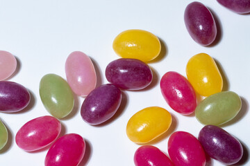 Assorted Jellybeans with Vibrant Colors – Candy Snack Concept