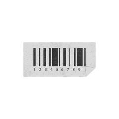 Textured Barcode Label Sticker