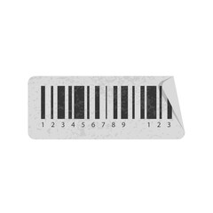 Textured Barcode Label Sticker