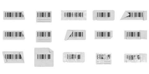 Textured Barcode Label Sticker