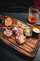 A hearty and delicious steak for you