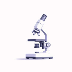 microscope isolated on white