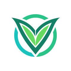 Fototapeta premium Verdant Vibe logo design