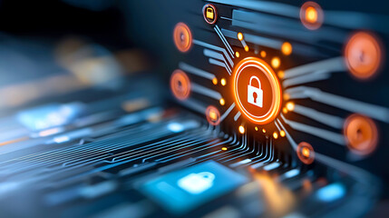 Abstract data stream with firewall barrier safeguarding digital information cybersecurity arena digital art virtual environment informative viewpoint