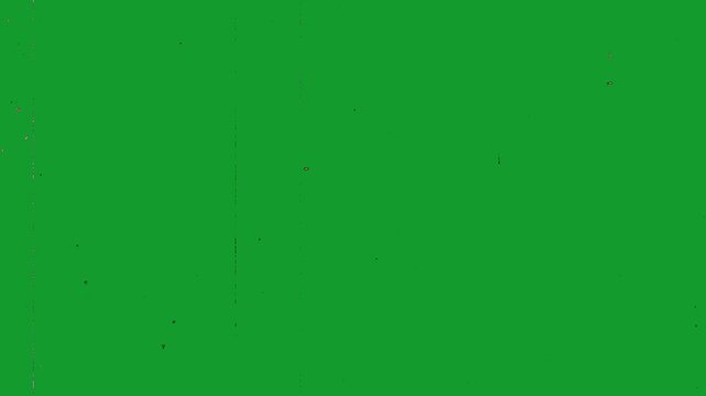 Scratched Vintage Film Strip Overlay on a green screen. Featuring vertical scratches, dust, noise, light leaks