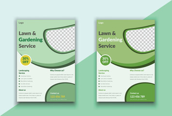 lawn care flyer design template. landscaping and gardening lawn care service flyer, poster, leaflet design lawnmower flyer template.