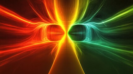 Fototapeta premium Abstract colorful energy burst