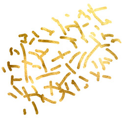 Confetti golden. Shiny glittering dust element. PNg Golden element on transparent background. Gold glitter abstract stroke wave swash shiny shape. Luxury element.