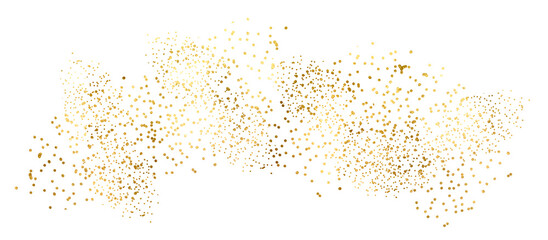 Gold glitter abstract stroke wave swash.Shiny glittering dust element. PNg Golden element on transparent background. Gold element with texture.Gold Foil gold splatter frames glitter,Gold brush stroke.