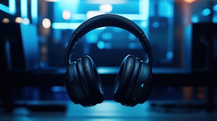 Exploring music innovation headphones showcase modern studio product photography immersive sound close-up view technology concept