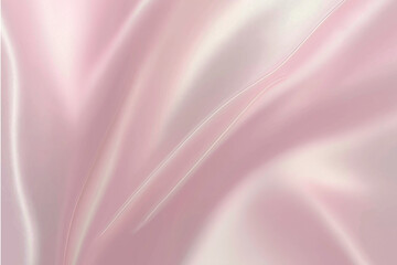 Fototapeta premium close-up view of a pink silky, pink fabric, highlighting its smooth and flowing texture. 