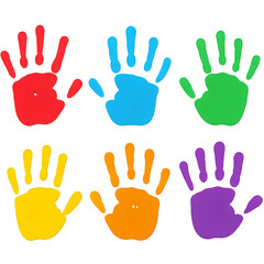 Handprint art activity a colorful expression of childhood creativity