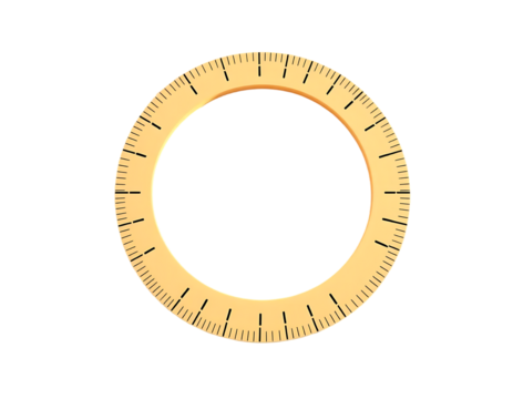 Circular Protractor for Angle Measurement