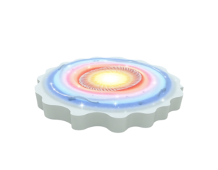 Abstract 3D Render of a Cosmic Galaxy Portal with Ethereal Glowing Effects