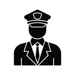 Police Officer Law Enforcement Icon Vector