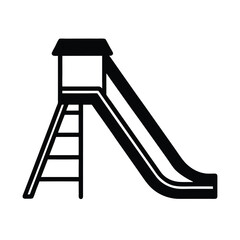 Playground Slide Designed for Kids Icon