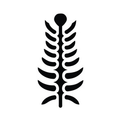 Spinal Cord Minimal Line Design Icon