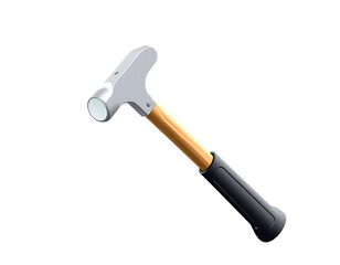 3D Render of a Hammer Isolated on a Transparent Background