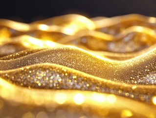Golden glitter abstract design