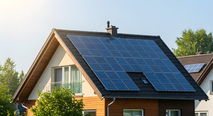 Solar Panels on a Gable Roof: Sustainable Home Energy