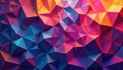 Fototapeta premium Intricate tessellation of geometric shapes in vibrant hues , geometric design, stylish