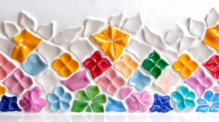 Colorful Ceramic Tile Mosaic Pattern