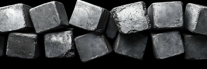 Grey Cubes 3D Illustration