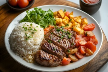 Authentic Brazilian Grilled Rice with Feijão Delight