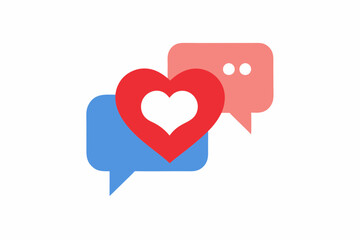 heart with speech bubble