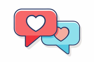 heart with speech bubble