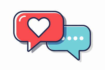 heart with speech bubble